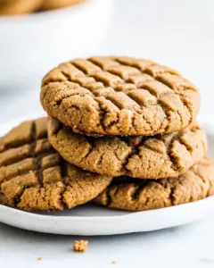 4 Ingredient Peanut Butter Cookies