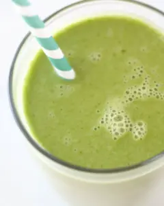 4 Ingredient Super Drinkable Mango Green Smoothie