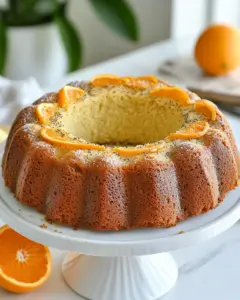 Almond Orange Poppy Seed Cake