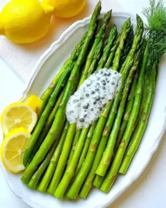 Asparagus with Caper Dill Sauce