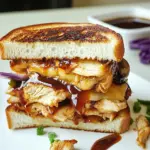 BBQ Chicken Grilled Cheese Sandwich