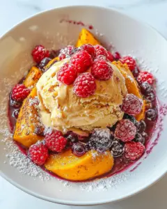 Berry Pumpkin Bowl with Banana Ice Cream