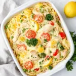 Baked Lemon Chicken Spaghetti Primavera