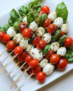 Balsamic Caprese Skewers
