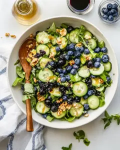 Blueberry Cucumber Summer Salad
