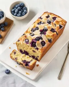 Blueberry Frangipane Loaf Cake