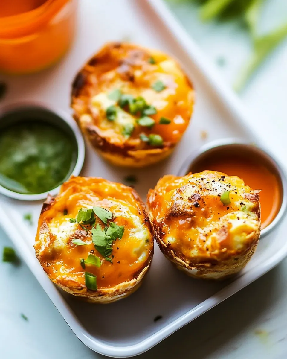 Buffalo Chicken Egg Muffin