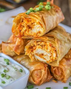 Buffalo Chicken Egg Rolls
