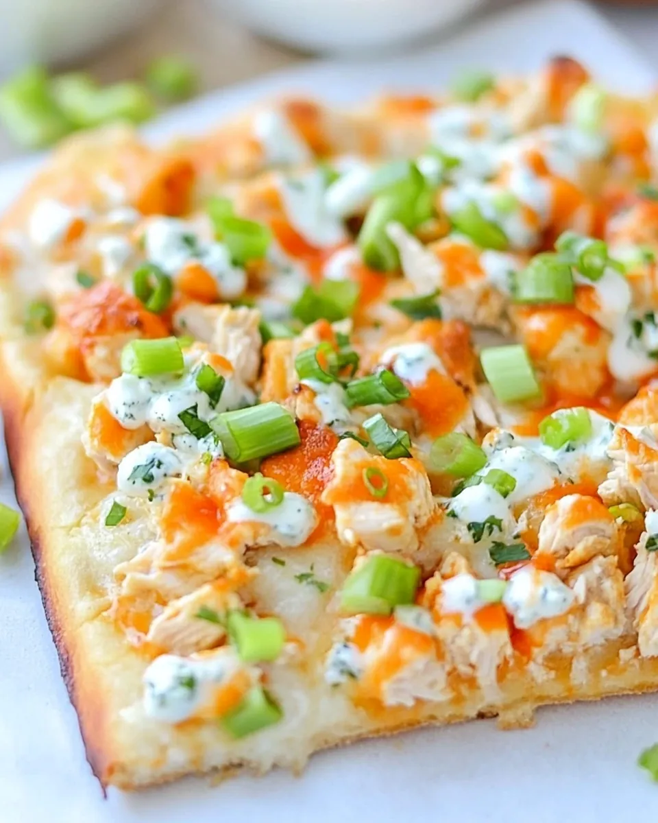 Buffalo Chicken Flatbread
