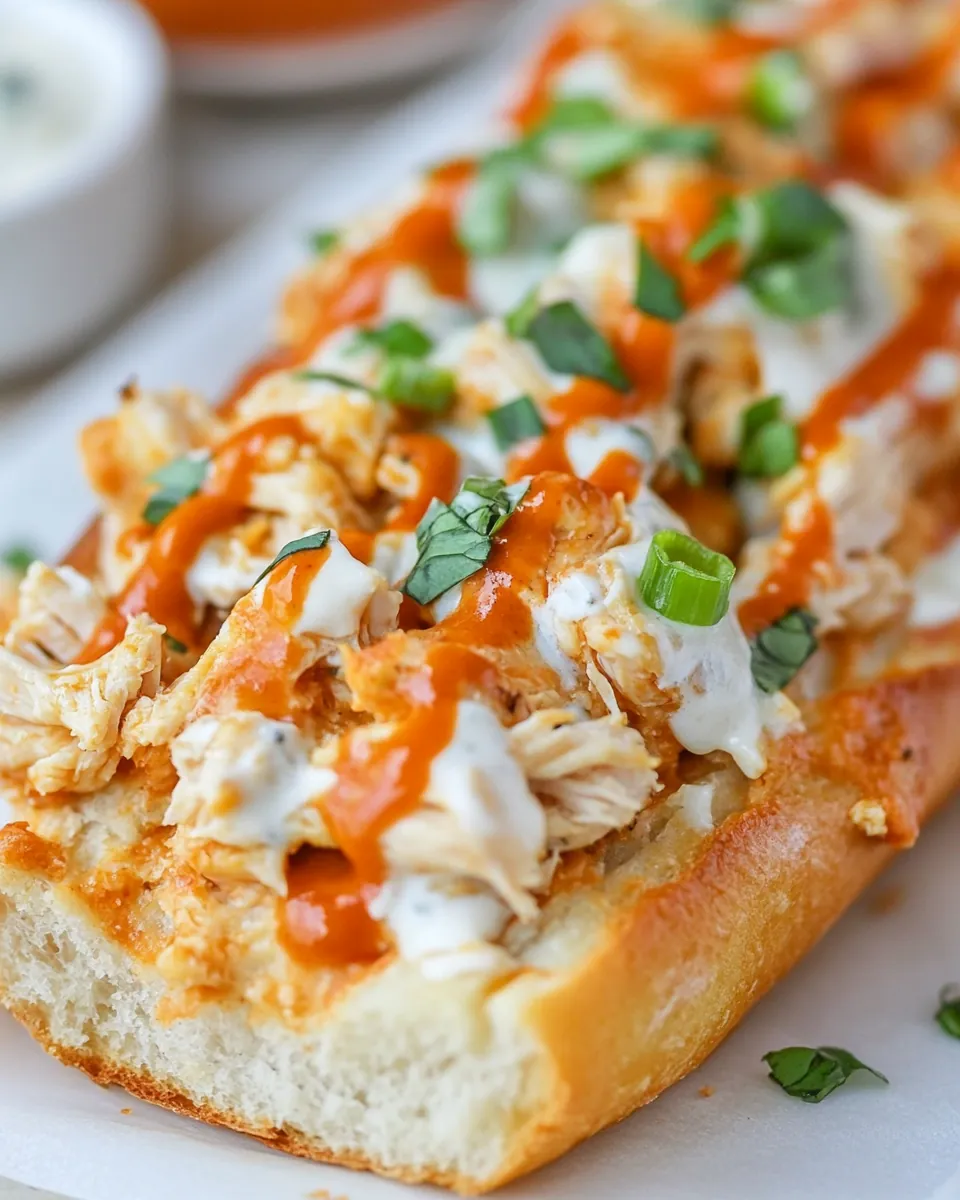 Buffalo Chicken French Bread
