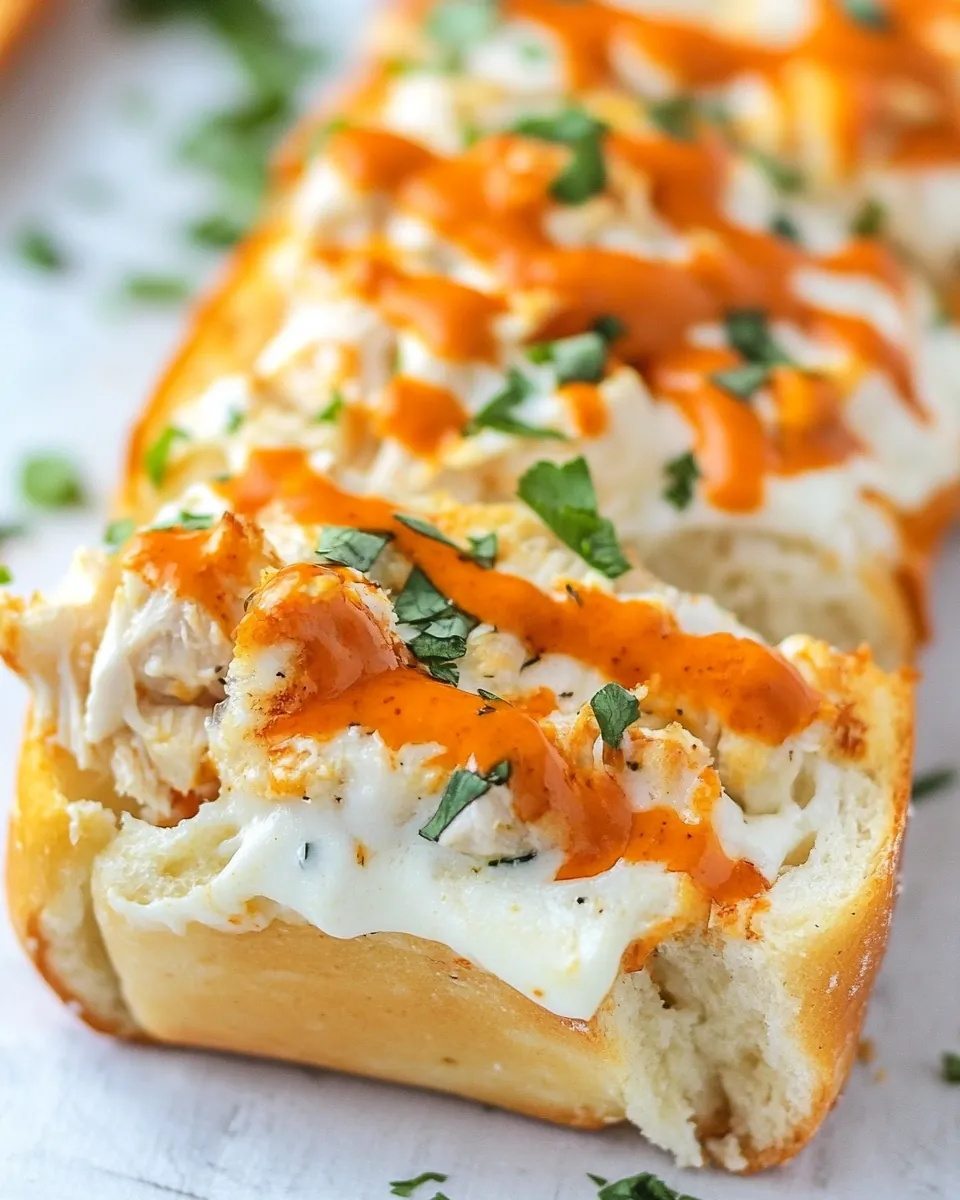 Buffalo Chicken French Bread