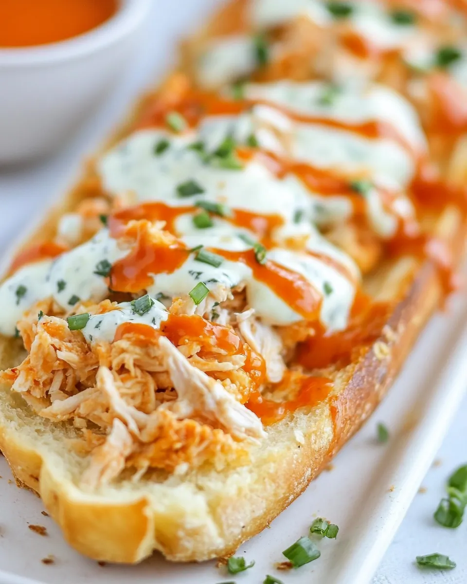 Buffalo Chicken French Bread