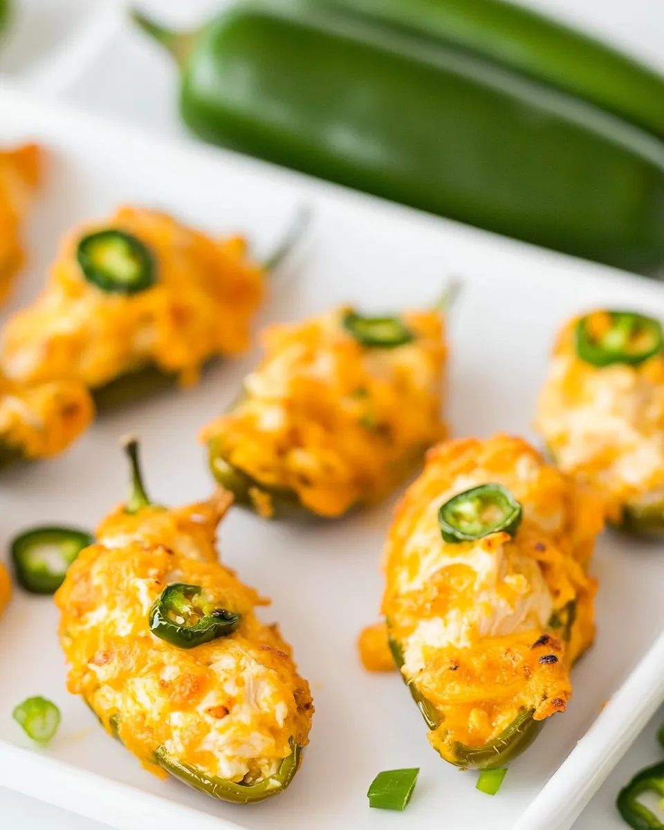 Buffalo Chicken Jalapeno Poppers