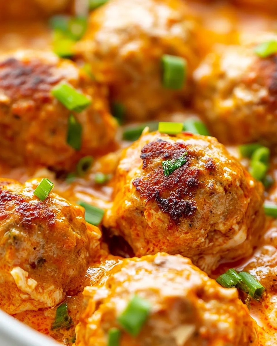 Buffalo Chicken Meatballs