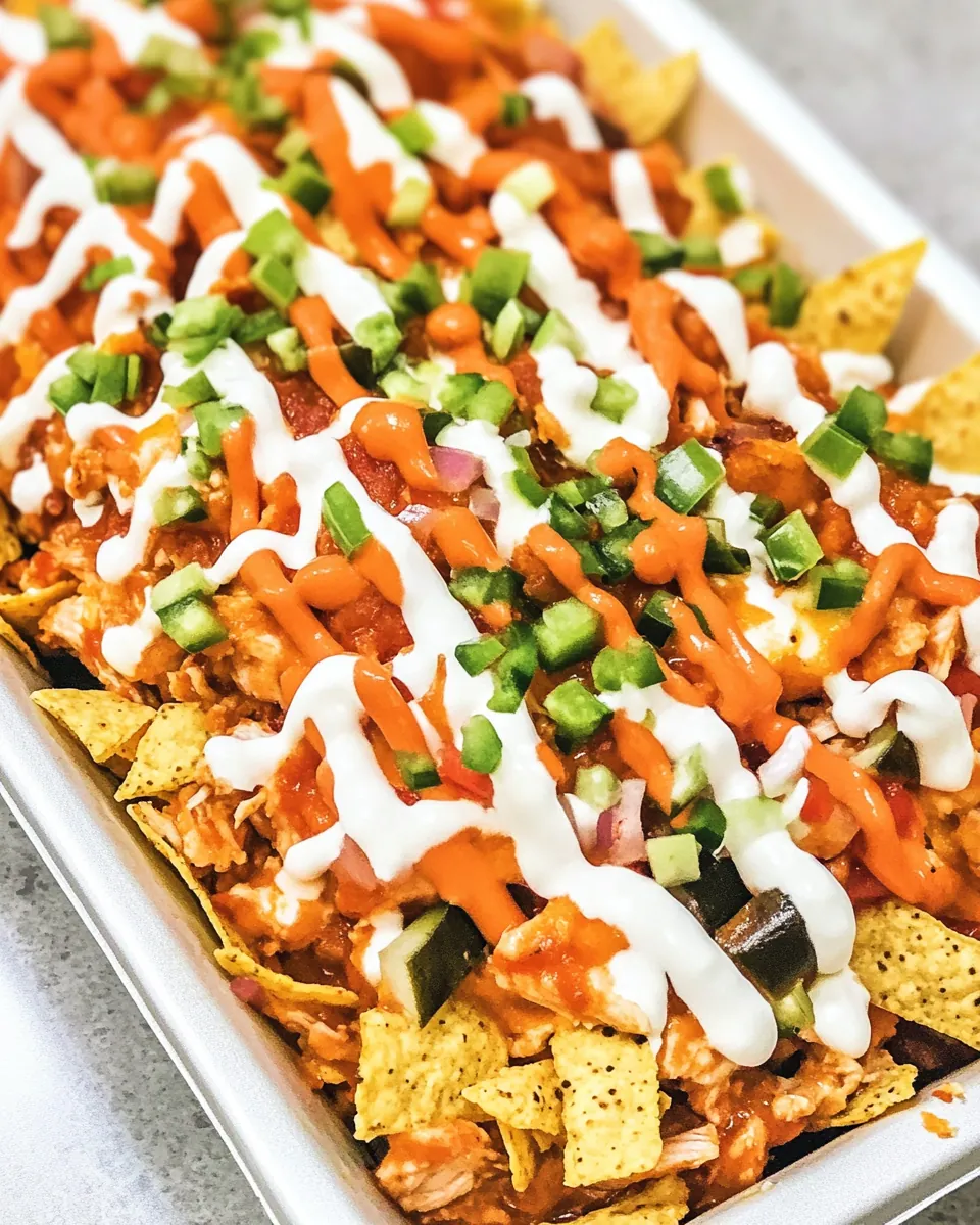 Buffalo Chicken Nachos