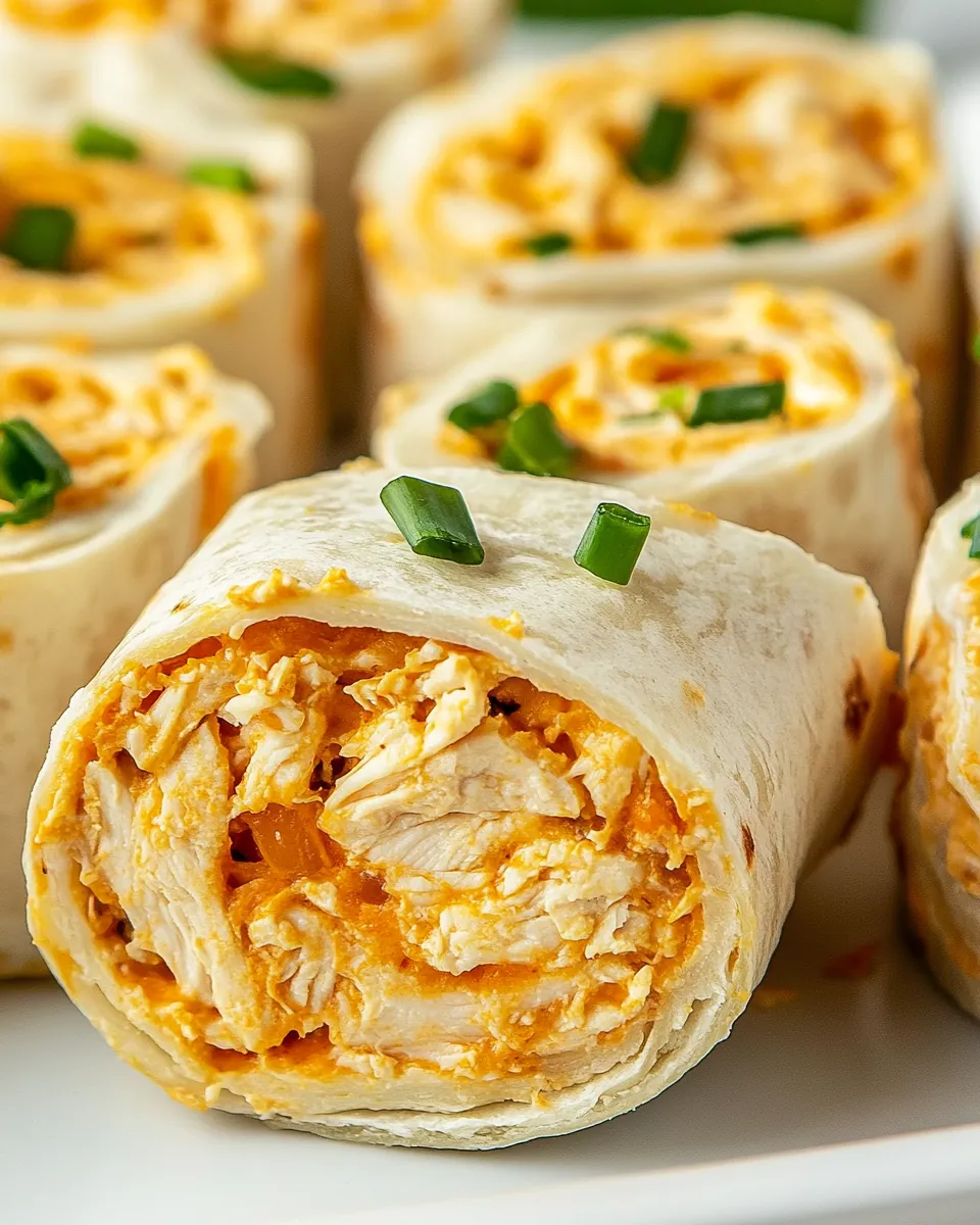 Buffalo Chicken Pinwheels