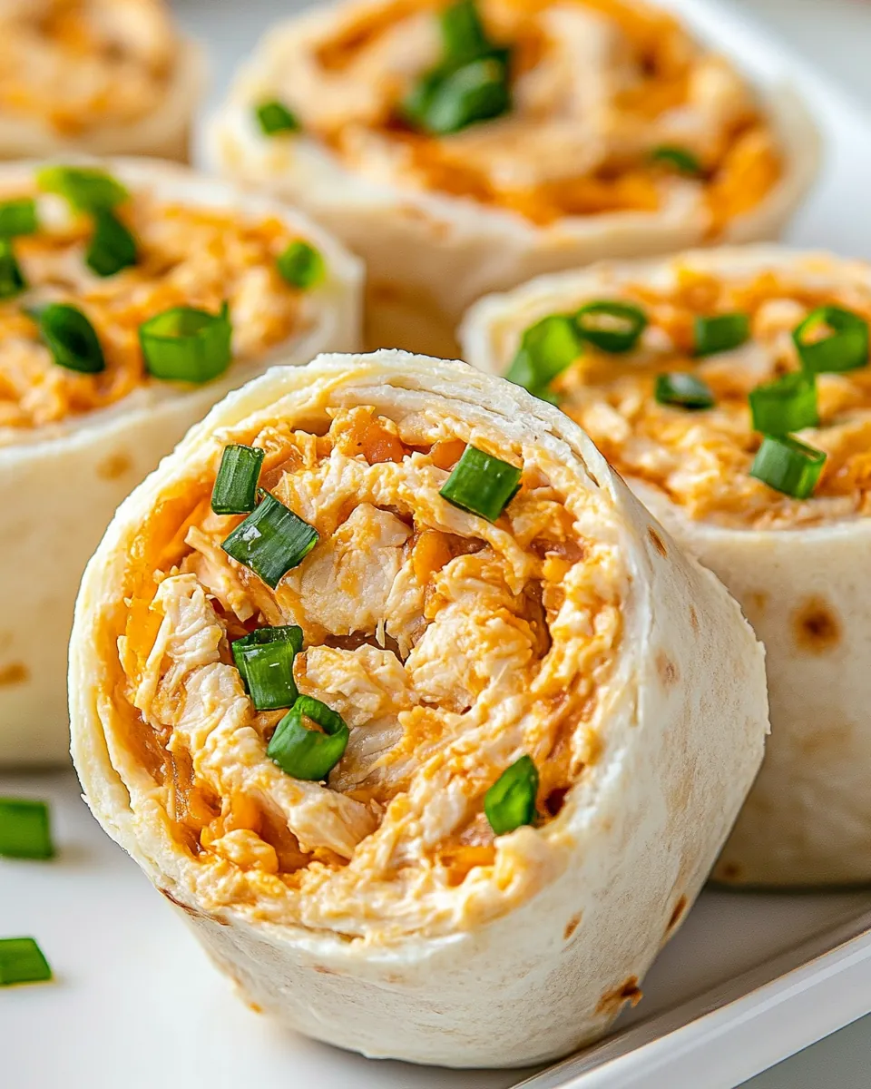 Buffalo Chicken Pinwheels
