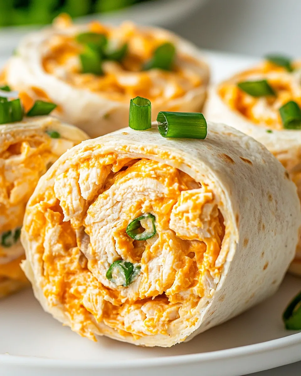 Buffalo Chicken Pinwheels