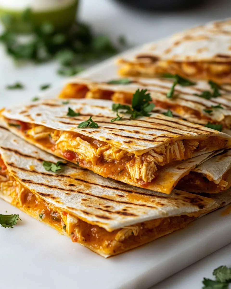 Buffalo Chicken Quesadillas