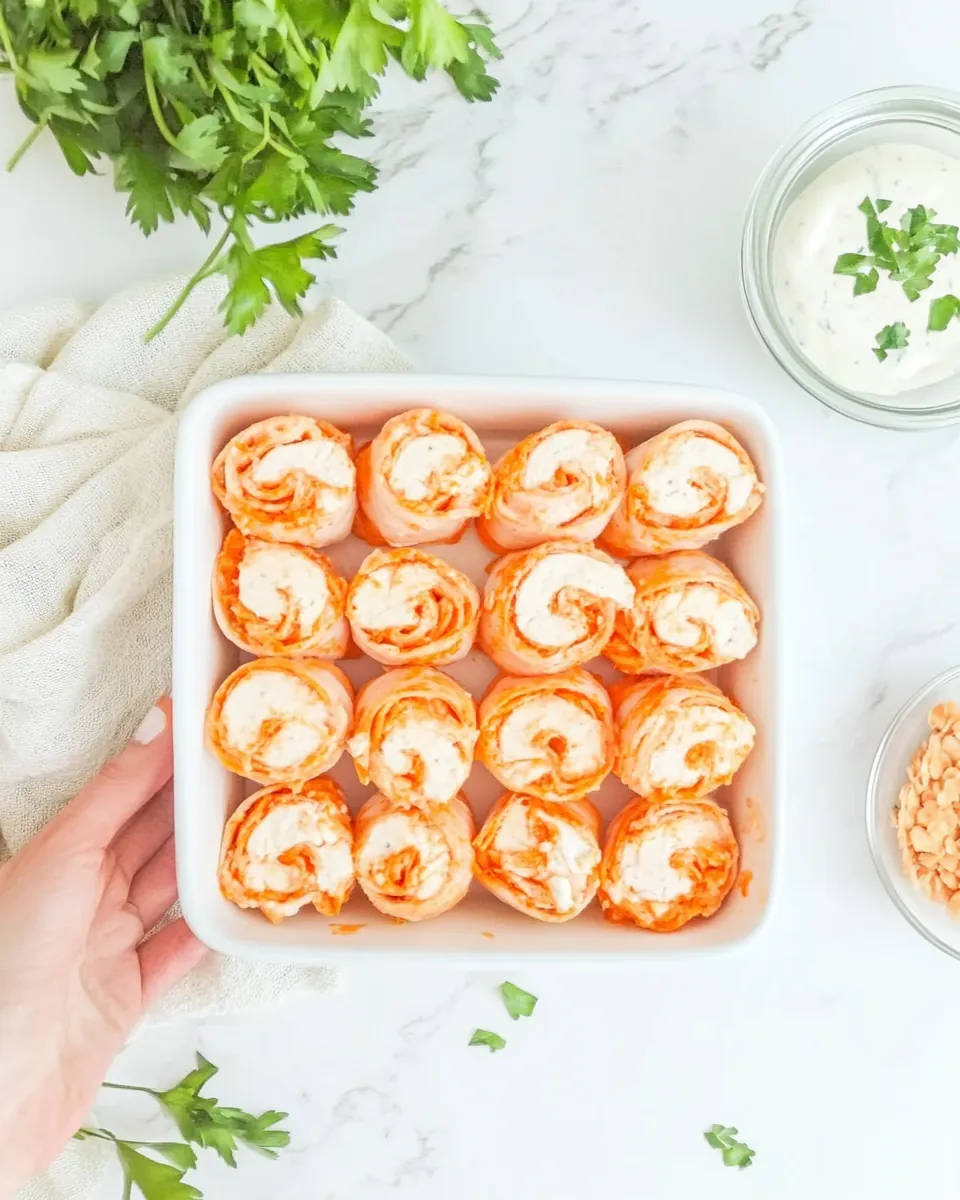 Buffalo Chicken Roll Ups