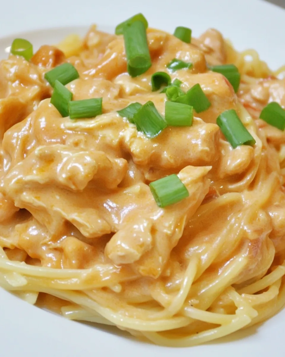 Buffalo Chicken Spaghetti