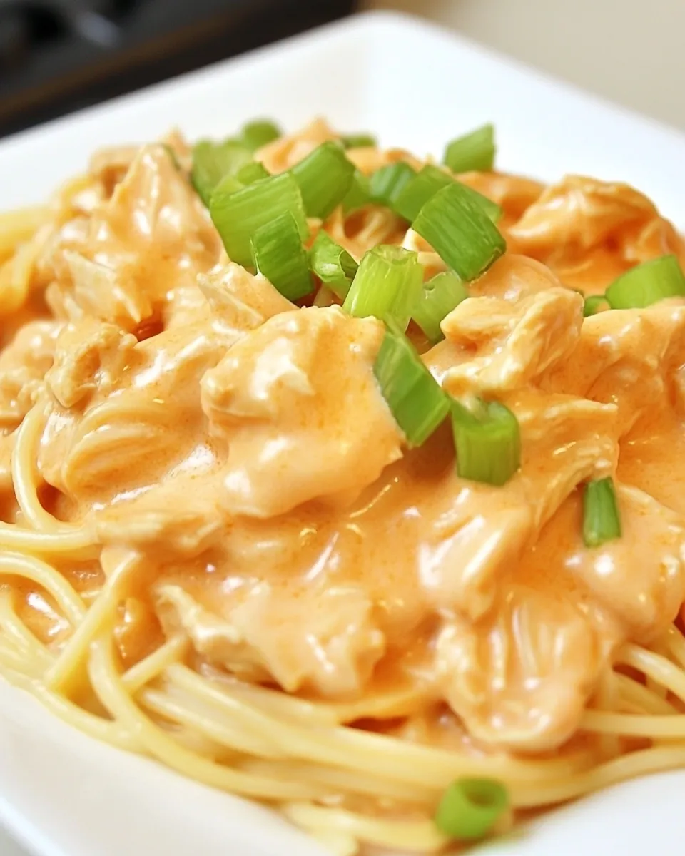 Buffalo Chicken Spaghetti