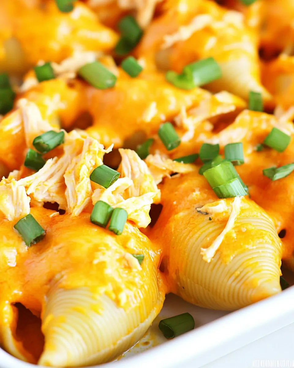 Buffalo Chicken Stuffed Shells