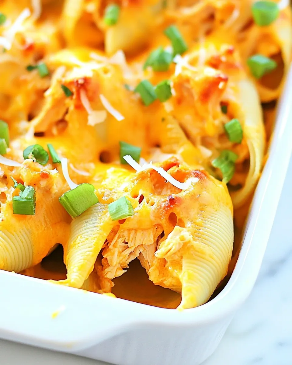 Buffalo Chicken Stuffed Shells