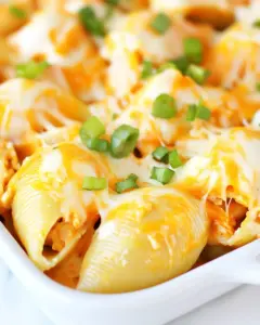 Buffalo Chicken Stuffed Shells