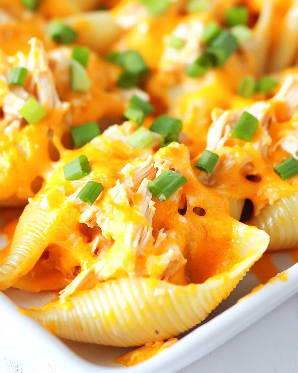 Buffalo Chicken Stuffed Shells