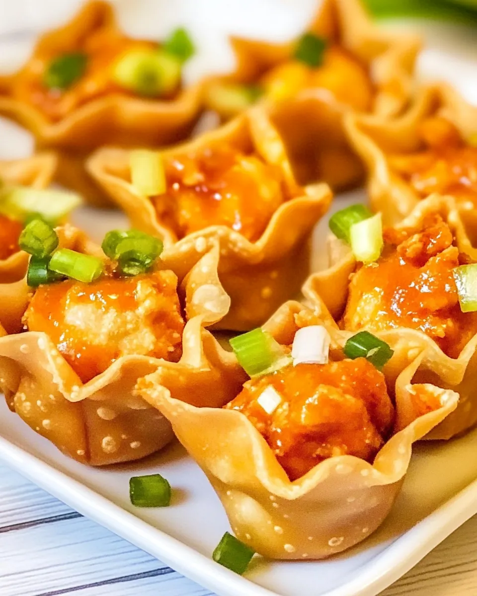 Buffalo Chicken Wontons