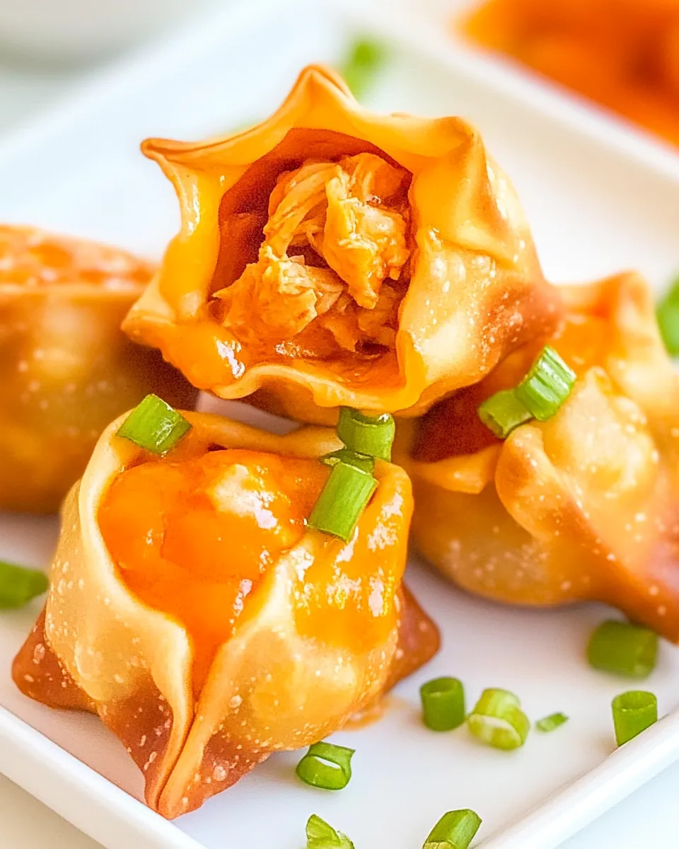 Buffalo Chicken Wontons