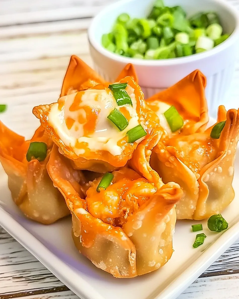 Buffalo Chicken Wontons
