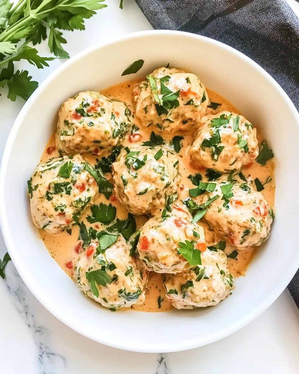 Buffalo Ranch Chicken Meatballs