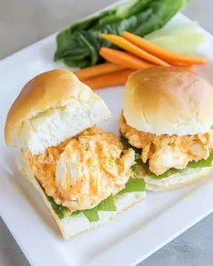 Buffalo Ranch Chicken Sliders
