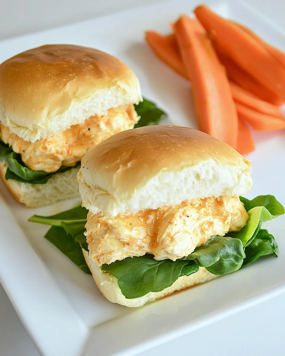 Buffalo Ranch Chicken Sliders