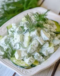 Creamy Cucumber and Feta Salad