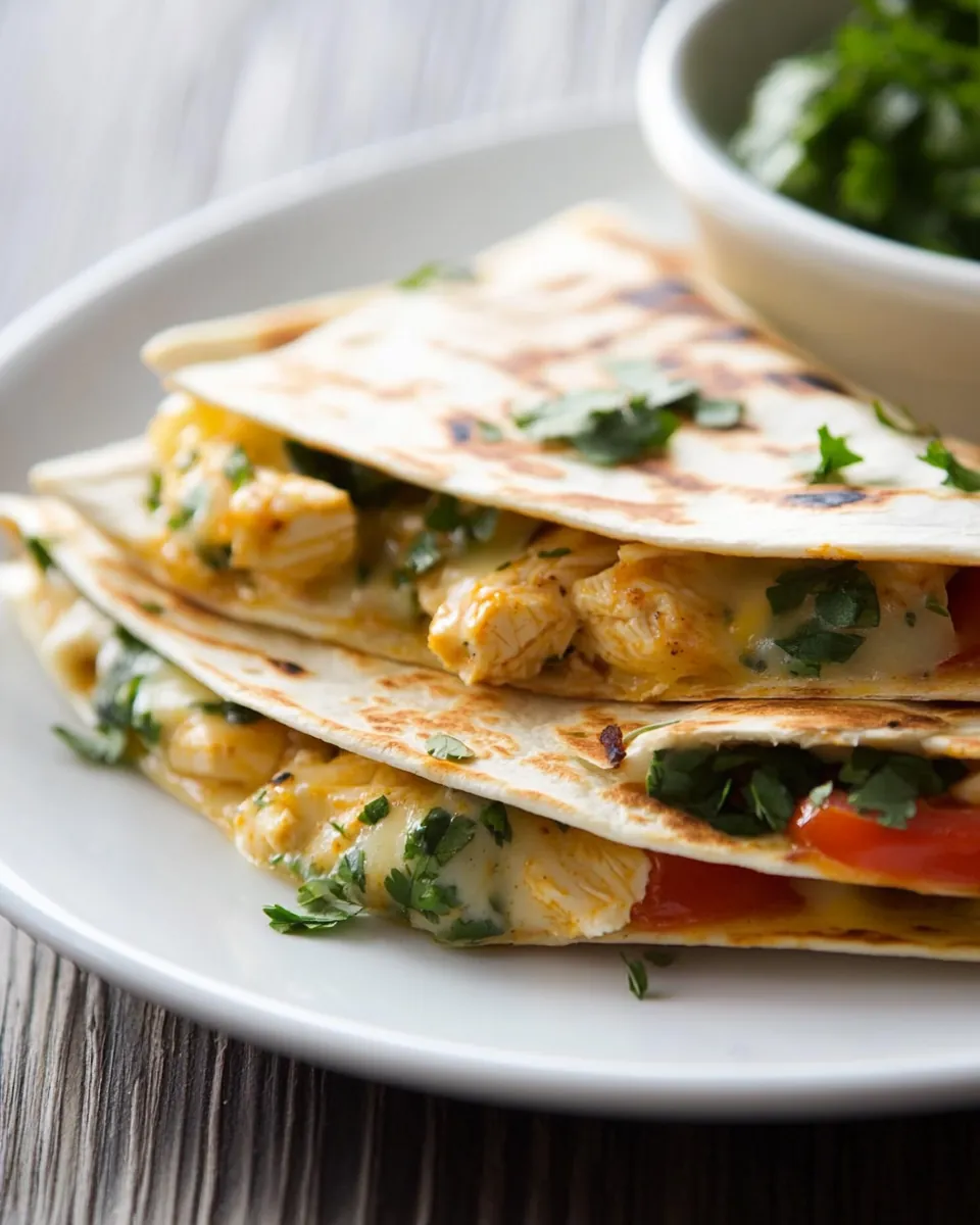 Cajun Chicken Quesadillas