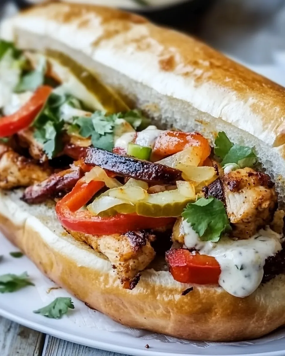 Cajun Chicken and Andouille Subs