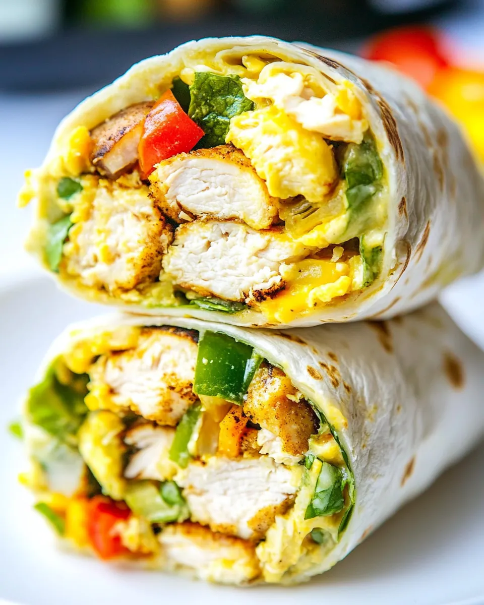 California Chicken Breakfast Burrito