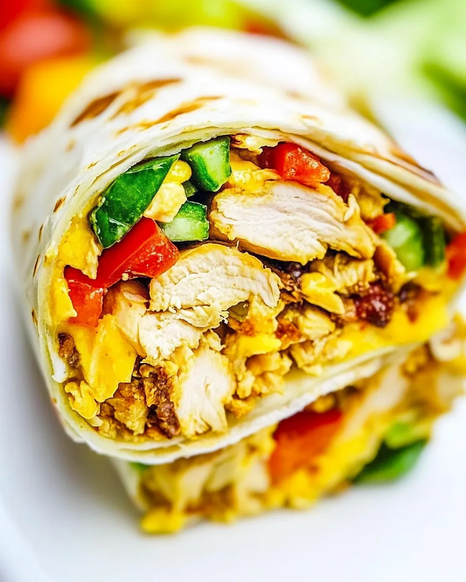 California Chicken Breakfast Burrito