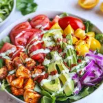 California Cobb Salad with Chipotle Avocado Ranch Dressing
