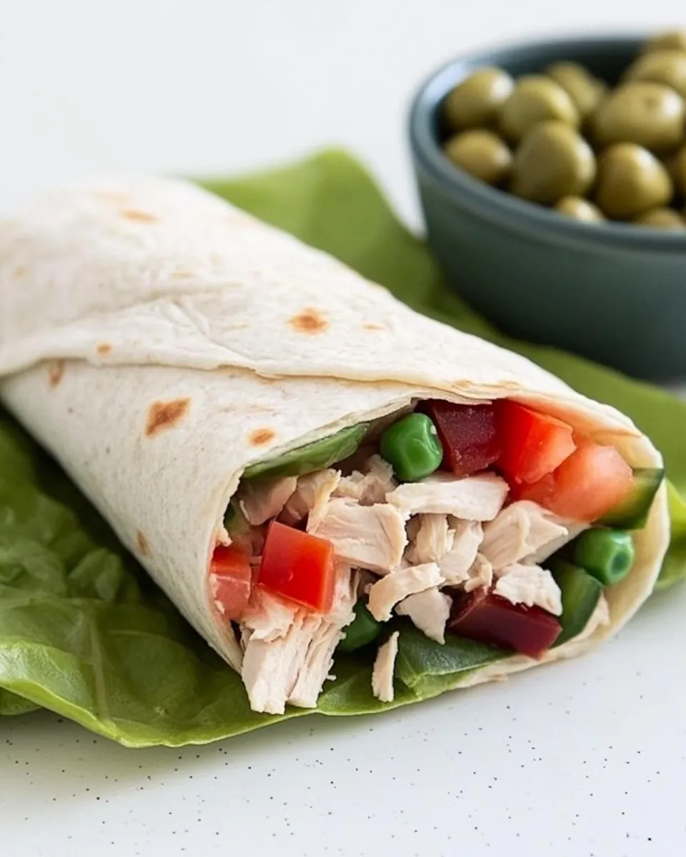 Canned Chicken Wrap