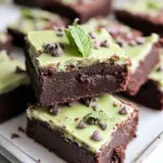 Cassava Flour Mint Fudge Brownies