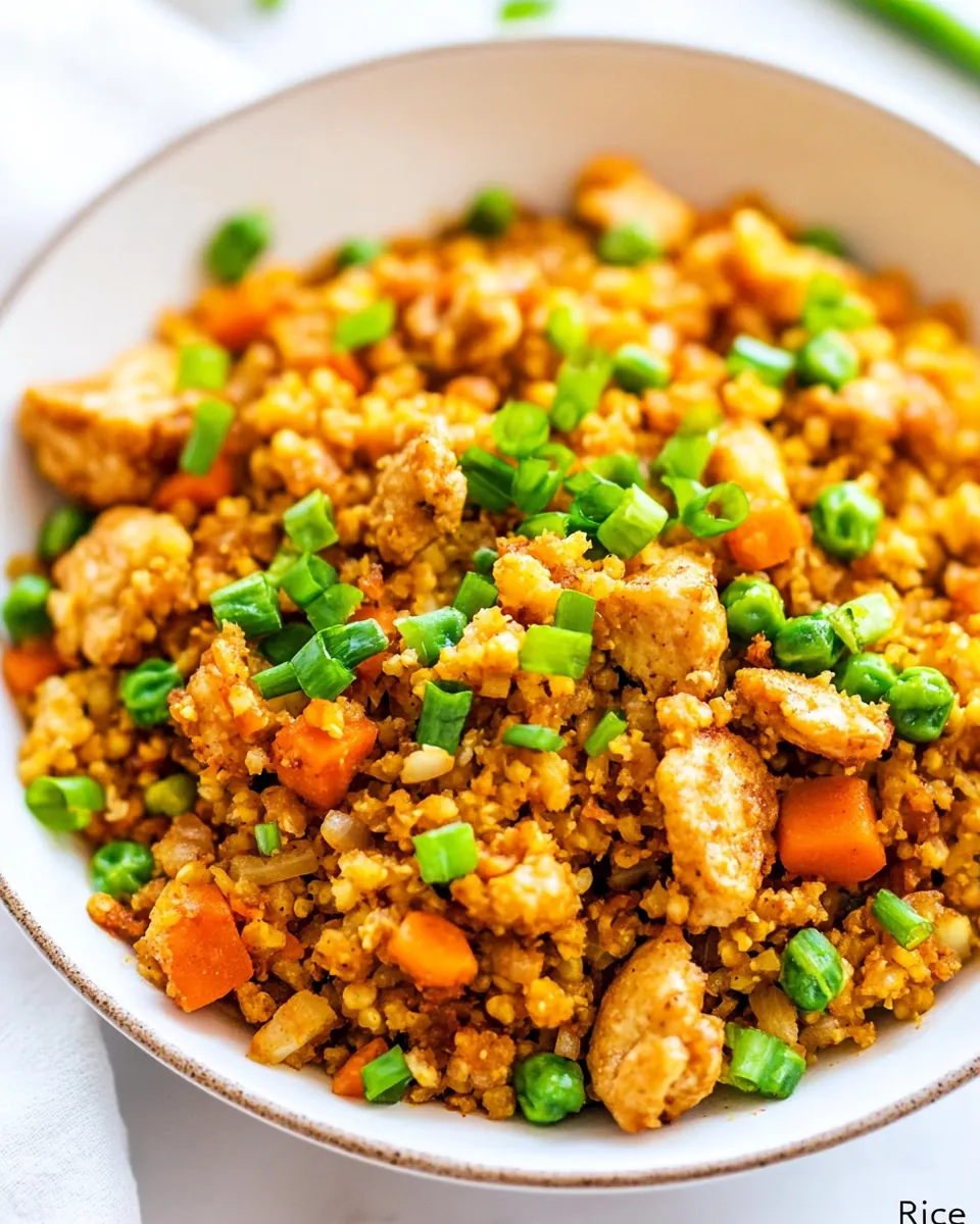 Cauliflower Chicken Fried Rice