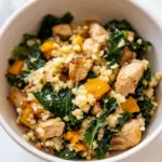 Cauliflower Fried Rice with Kale Chicken