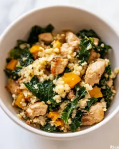 Cauliflower Fried Rice with Kale Chicken