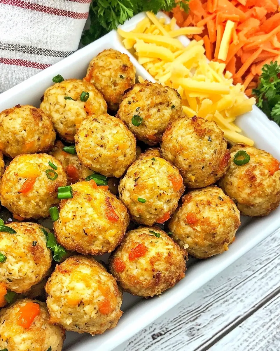 Cheddar Bay Chicken Meatballs