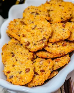 Cheddar Pecan Almond Crisps