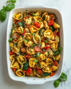 Cheese Tortellini with Summer Veggies